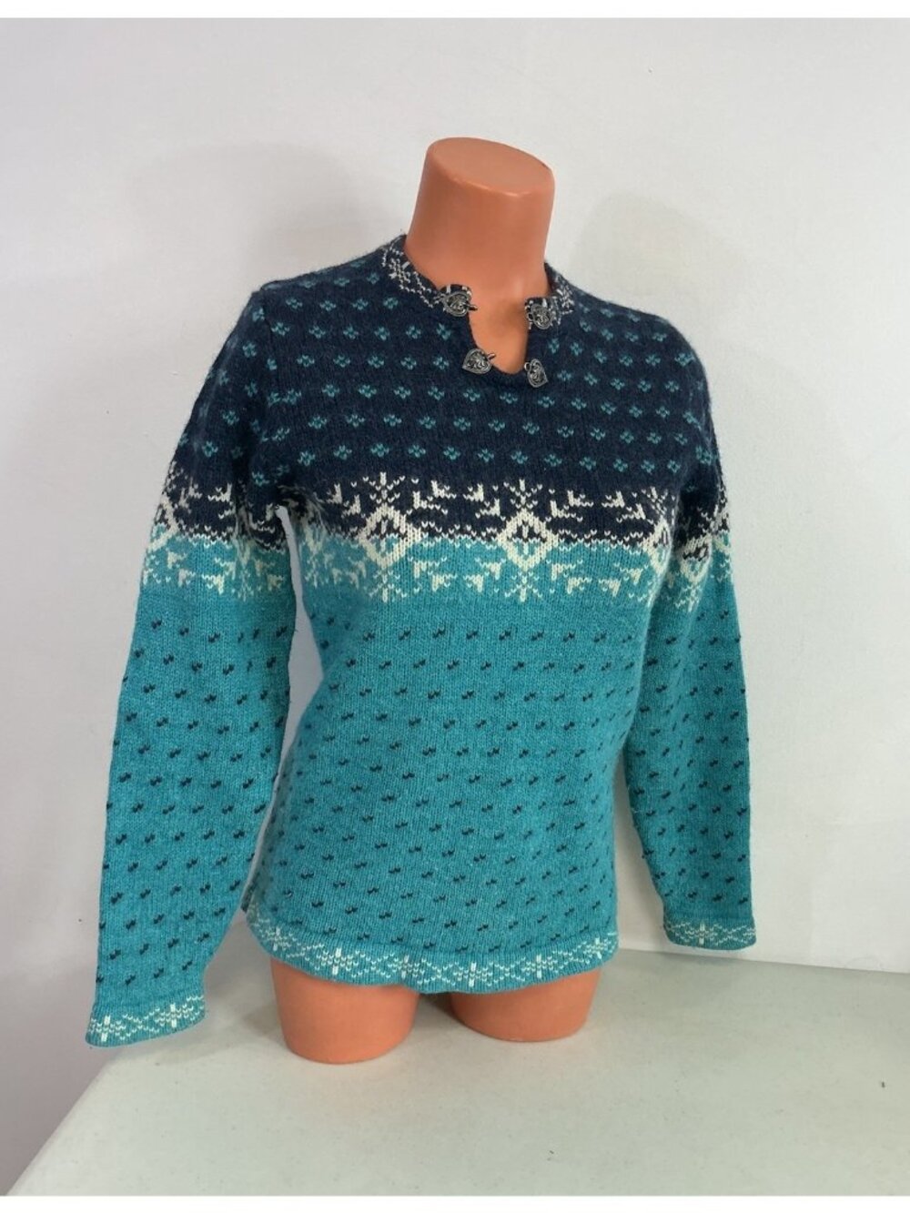 Woolrich Sweater Fair Isle Womens Small